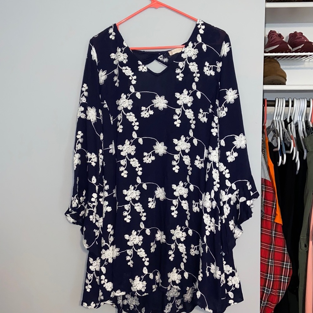 Altar’d State Flowy Embroidered Dress